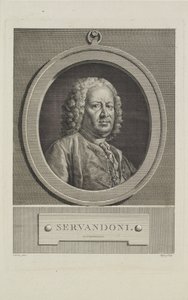 Servandoni, grawerowane przez Simona Charlesa Migera (1736-1820), c.1766